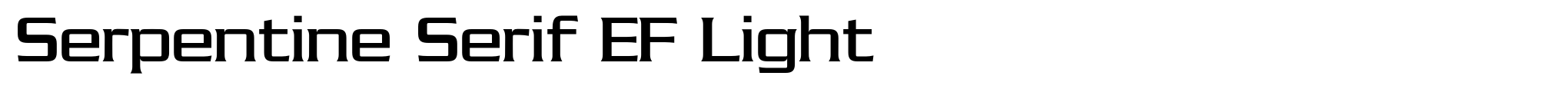 Serpentine Serif EF Light image